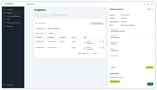 manageforwork | Datenschutz